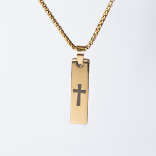 Spiritual Tag Necklace for Men - Faith Meets Fashion