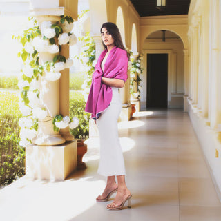 Pink Cashmere Stole for Women - Chic Luxury Gift