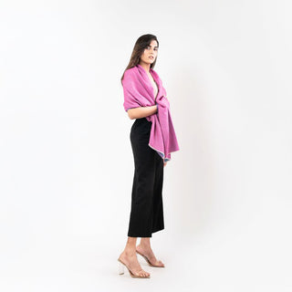 Pink Cashmere Stole for Women - Chic Luxury Gift
