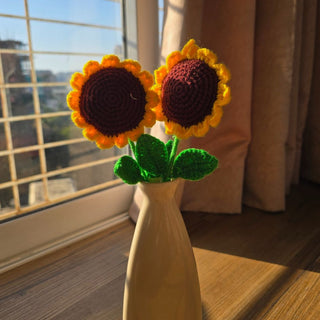 Handmade Crochet Sunflower: Eternal Floral Gift