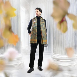 Black Mulberry Silk Stole - Sophisticated Luxury Gift