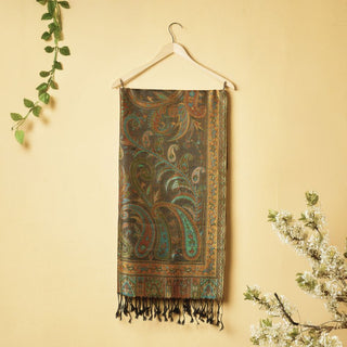 Black Mulberry Silk Stole - Sophisticated Luxury Gift