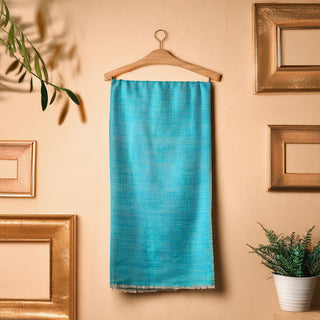 Blue Cashmere Stole for Men - Premium Luxury Gift