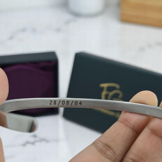Personalised Women's Bracelet - Custom Engraved Gift for Her