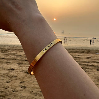 Personalised Women's Bracelet - Custom Engraved Gift for Her