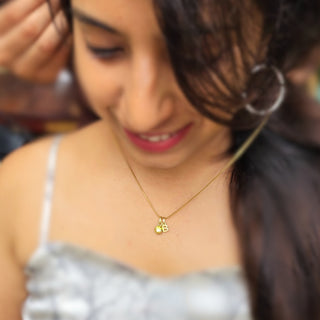 Birthstone Necklace with Her Initial - A Treasure She'll Love