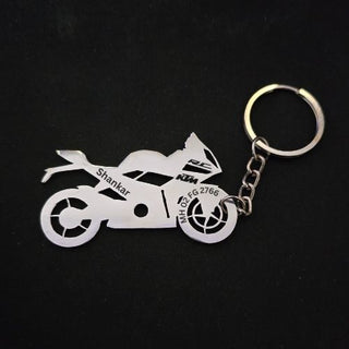 Personalised Bike Keychain for KTM RC - Rider's Custom Gift