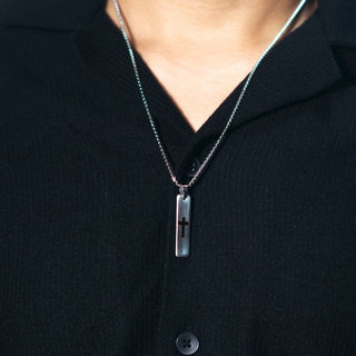 Spiritual Tag Necklace for Men - Faith Meets Fashion