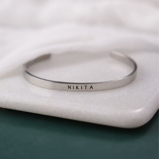 Personalised Women's Bracelet - Custom Engraved Gift for Her