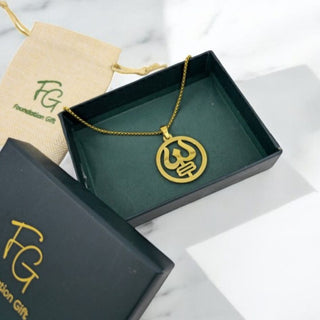 Gold Plated Trishul Pendant - Perect Religious gift