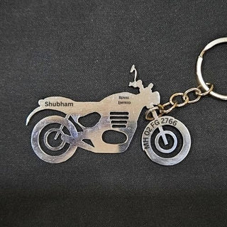 Personalised Bike Keychain | Royal Enfield - Foundation Gift