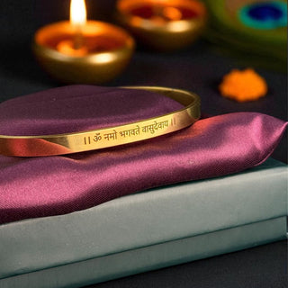 Vasudeva Mantra Kada - Spiritual Bracelet For Him - Foundation Gift