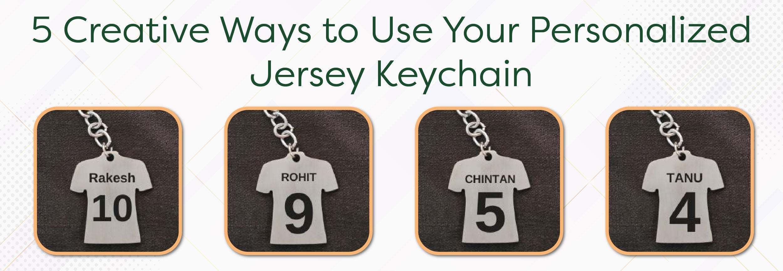5 Creative Ways to Use Your Personalized Jersey Keychain - Foundation Gift