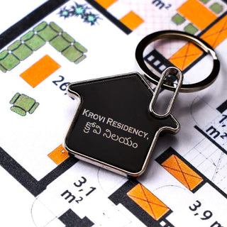 Finding Your Happy Place: Celebrate Your New Home with a Personalised House Keychain - Foundation Gift