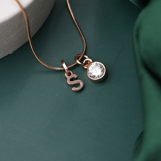 The Birthstone and Initial Necklace: A Timeless Tale of You - Foundation Gift