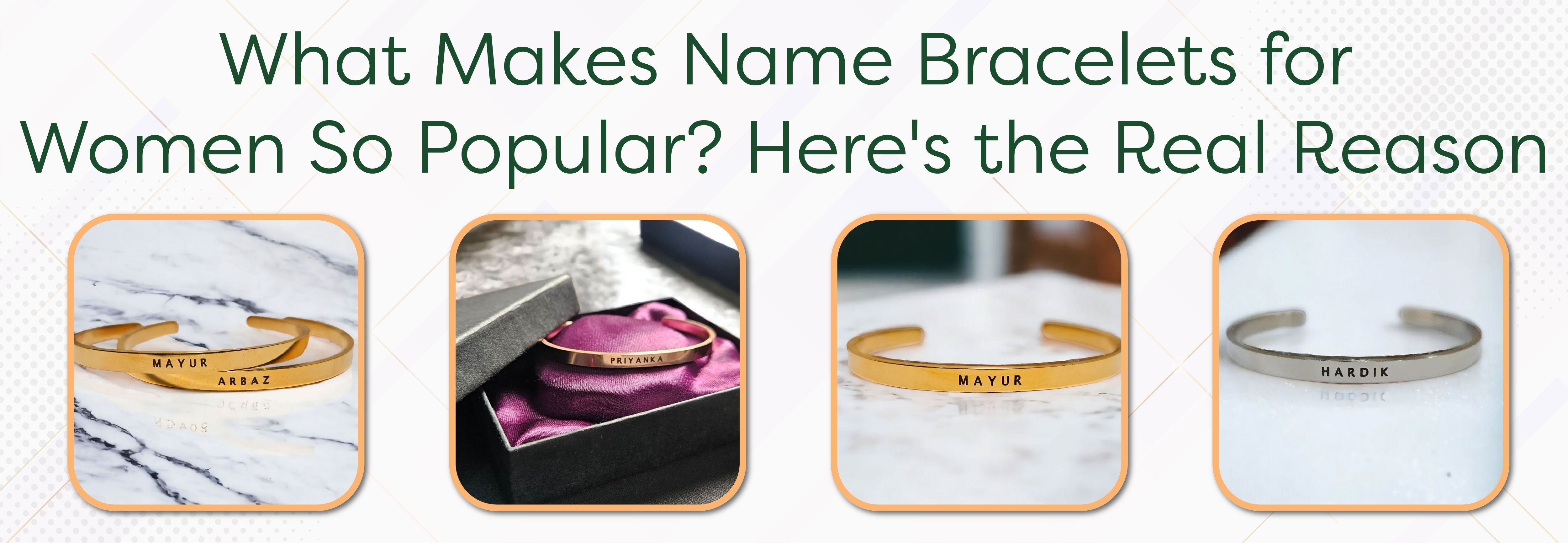 What Makes Name Bracelets for Women So Popular? Here's the Real Reason - Foundation Gift