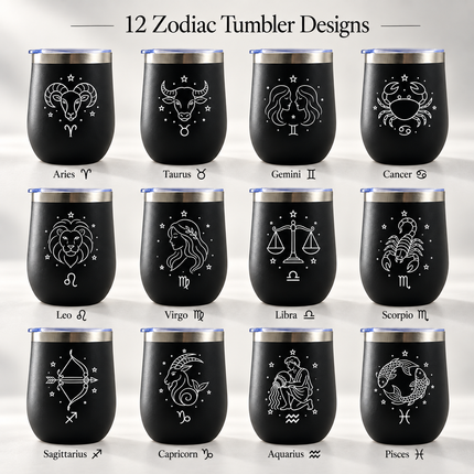 Zodiac Tumbler For Coffee Lover