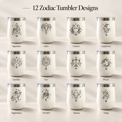 Zodiac Tumbler For Coffee Lover