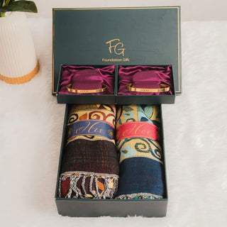 The Classic Couple Luxe Set – Stoles + Personalised Bracelets