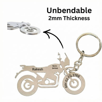 Personalised TVS iQube Bike Keychain - Electric Gift Idea
