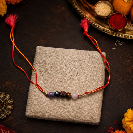 5 Natural Stone Rakhi