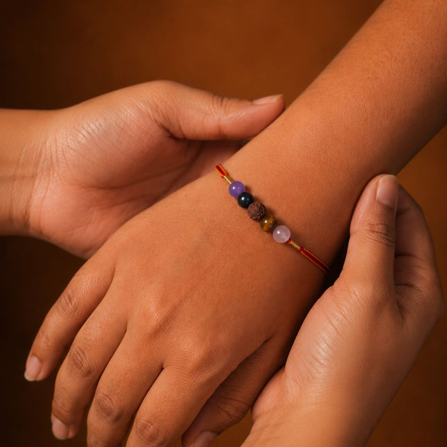 5 Natural Stone Rakhi