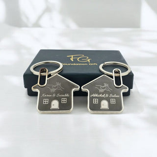 Personalised Couple House Keychain | Set of 2