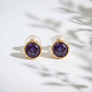 Birthstone Stud Earrings- Best Birthday Gift For Her