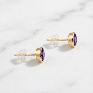 Birthstone Stud Earrings- Best Birthday Gift For Her