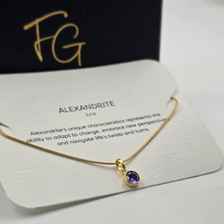 Dainty Birthstone Necklace