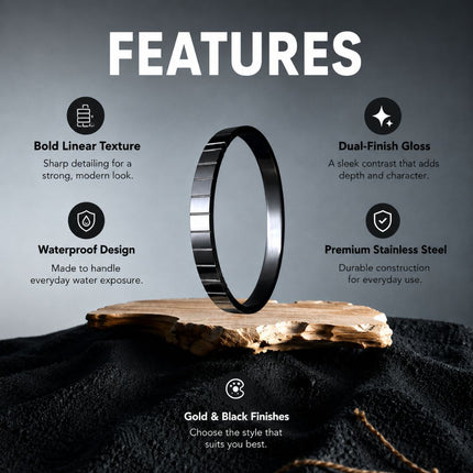 Alpha Line Kada - Best Gold Kada For Men