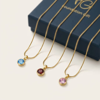 Dainty Birthstone Necklace - Best Birthday Gift For Her