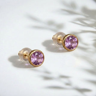 Birthstone Stud Earrings- Best Birthday Gift For Her