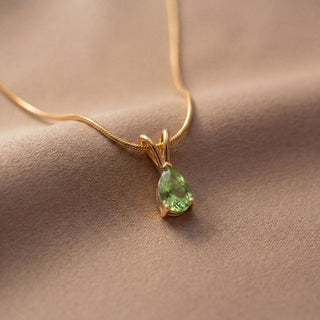 Facet Cut Birthstone Necklace