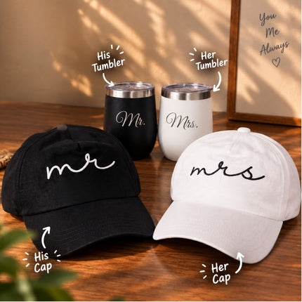 Made to Match Couple Gift Set – Caps & Tumblers