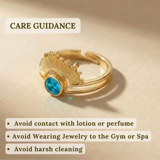 Radiant Halo Birthstone Ring