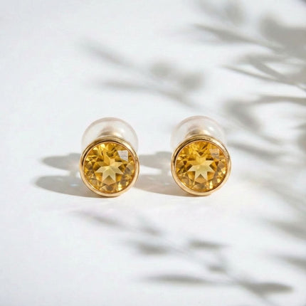 Birthstone Stud Earrings- Best Birthday Gift For Her