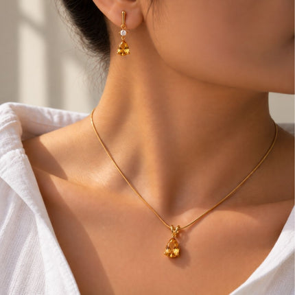 Facet Cut Birthstone Jewellery Set
