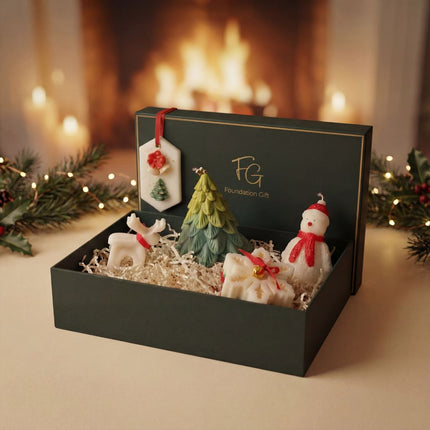 Scented Soy Wax Candles & Bar - Christmas Collection