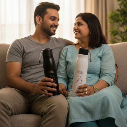 Couple Bottle Set: Mr & Mrs Gift