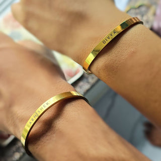 The Classic Couple Luxe Set – Stoles + Personalised Bracelets