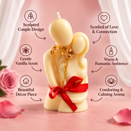 Couple Vanilla Scented Candle