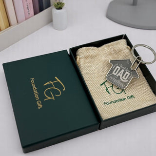 Thank You Dad House Keychain