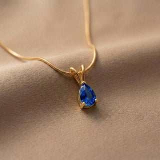 Facet Cut Birthstone Necklace