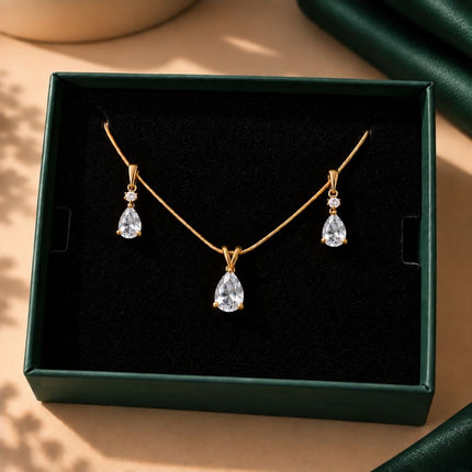 Facet Cut Birthstone Jewellery Set