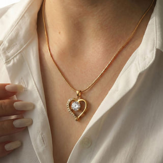 Lustre Heart Birthstone Necklace