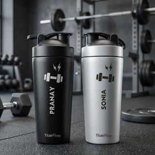 TitanFlow Personalised Protein Shaker Bottle