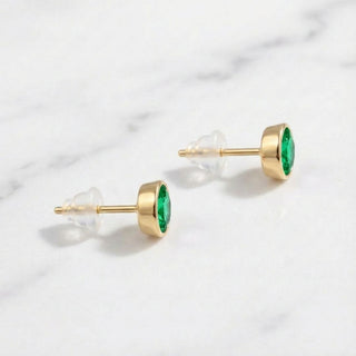 Birthstone Stud Earrings- Best Birthday Gift For Her