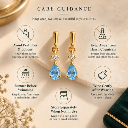 Facet Cut Birthstone Earrings