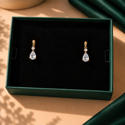 Facet Cut Birthstone Earrings
